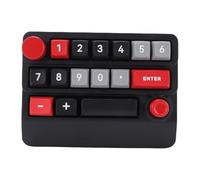 Zhjvihx Tastierino Numerico Meccanico RGB Wireless, Tastiera a 15 Tasti Programmabile con Macro Sostituibili a Caldo con Controllo Tramite Manopola e Retroilluminazione RGB, per Giochi (e rosso)