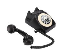 Zhjvihx Telefono Bluetooth retrò, Telefono da Scrivania in Stile Vintage con Cornetta e Vivavoce per Casa e Ufficio, Ricaricabile Tramite USB, Chiamate in Vivavoce, Riproduzione musicale. (BLACK)