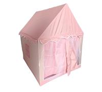 Zhjvihx Tenda da Gioco per Ragazze Al Coperto, Casetta del Castello Rosa con Lucine e Decorazioni con Nappe, per Giochi Al Coperto e All'aperto