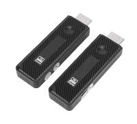 Zhjvihx Trasmettitore e Ricevitore Multimediale HD Wireless, Kit di Estensione Portatile Plug and Play 5G 2.4G a Doppia Frequenza 4K con Uscita 1080P, con Antenna LDS per Proiettore TV (BLACK)