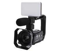 Zhjvihx Videocamera 8K, Videocamera 64MP con Zoom Digitale 18X Touch Screen da 3 Pollici WiFi Stabilizzazione a 6 Assi Visione Notturna IR, per Vlogging Youtube con Scheda da 32 GB