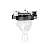 Zhjvihx Zhjvihx Piastra a Sgancio Rapido della Fotocamera, di Bloccaggio Automatico con Perno di Posizionamento per Scatti Verticali, Fori per Viti da 3/8 Pollici e Morsetti Arca da 38 Mm,