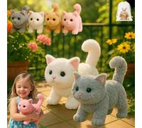 ZHKVAG My Realistic Cat Toy-Bring Endless Joy and Warmth, 2025 New Ai Interactive Realistic Robot Kitten Cat, Can Walk, Meow, Wag Its Head and Tail, Not Easy to Shed Hair (2Pcs-D)