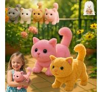ZHKVAG My Realistic Cat Toy-Bring Endless Joy and Warmth, 2025 New Ai Interactive Realistic Robot Kitten Cat, Can Walk, Meow, Wag Its Head and Tail, Not Easy to Shed Hair (2Pcs-B)