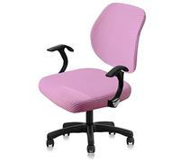 ZHL Fodera per Sedia da Ufficio Copertura per Sedie da Computer, Coprisedia Removibile, Girevoli, Elasticizzato, Protettiva Ed Estensibile Fodera Girevole per Sedia (Color : Purple)