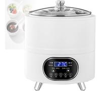 ZhlCrioxenic Macchina Yogurt Digitale, Macchina Fermentazione Yogurtiera, con Controllo della Temperatura/Tempo, per Vino Riso Natto Fatto in Casa White-12L