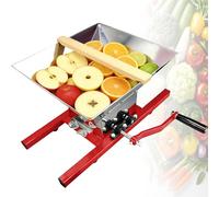 ZhlCrioxenic Spremi Frutta Manuale in Acciaio Inossidabile, Frantoio per Frutta E Mele da 7 L / 1,8 Galloni, per Uso Alimentare, per UVA, Bacche E Frutta di Vino Red