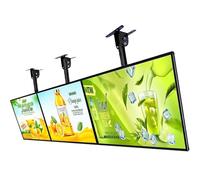ZHLINGQ Menù Digitale Moderno per Ristoranti E Bar con Pannello Luminoso a LED con Cornice a Scatto Ultrasottile, Cartello in Alluminio per Ristoranti E Negozi 50×100cm/19.37×39.4in