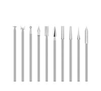 ZHLWei 10 pz 2.35mm Gambo Incisione su Legno Punta da Trapano Fresa Lavorazione del Legno Strumenti di Perforazione Coltelli da Intaglio Bit