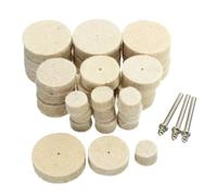 ZHLWei 33 pz Feltro di Lana Lucidatura Ruota Panno Lucidatura Disco Gioielli Specchio Levigatura Pad 3mm Gambo for Trapano Utensile Rotante