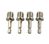 ZHLWei 4 Pezzi Disco lucidante Asta di Collegamento Esagonale M14 Adattatore mandrino Trapano Asta Supporto tampone abrasivo for lucidatrice elettrica Parti Utensili elettrici