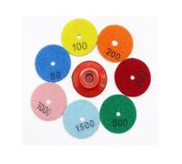 ZHLWei Disco abrasivo a secco da 50 mm, grana 50-3000, for marmo, pietra bagnata, piastrelle lucidate, vetro, smerigliatrice angolare diamantata.