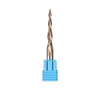 ZHLWei Fresa a spirale conica a testa sferica in carburo, gambo da 6 mm, 2 taglienti, fresa for lavorazione del legno, CNC 2D, 3D, punte for intaglio, fresa for legno