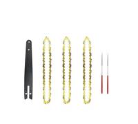 ZHLWei Lama for Sega a Catena da 8 Pollici Barra di Guida for Catena for Sega a Catena Sega elettrica Portatile da 1/4 "P 47 Nodi 23 coltelli Sega for Taglio Legno