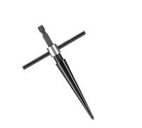 ZHLWei Punta alesatore conica a coda esagonale con manico a T, strumento metrico per lavorazione del legno, carotaggio, fai da te, taglio di fori per perni da cavalletto, strumento per liutaio