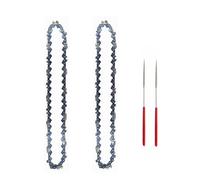 ZHLWei Set mini motosega in acciaio da 8 pollici Catene semi-scalpello con passo da 1/4" 47 maglie di trasmissione Catene con calibro .043" Parti for taglio del legno for sega elettrica