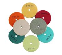 ZHLWei Spugna for granito, 3 pollici, 4 pollici, tampone diamantato for lucidatura, for marmo, pietra artificiale