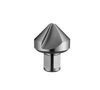 ZHLWei Svasatore in acciaio rapido da 25, 30, 40, 50, 55 mm con gambo Weldon da 3/4". Fresa for smussatura a 90 gradi a 3 lame.