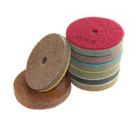 ZHLWei Tamponi lucidanti in spugna diamantati da 3 pollici, 4 pollici, 5 pollici, 6 pollici, 7 pollici, 8 pollici, strumento for la pulizia di marmo, granito, pietra artificiale, 8 pezzi/set