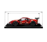 ZHLY Vetrina in acrilico per Lego 42125 Technic Ferrari 488 GTE "AF Corse #51", protezione antipolvere compatibile con Lego 42125 (modello da costruzione non incluso) (2 mm)