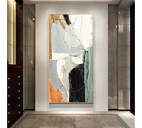 ZHMANLUCK Quadri Astratti Moderni Oversize Wall Art Canvas Poster Stampe per Soggiorno Camera da Letto di Grandi Dimensioni con Cornice Dorata 100x200cm/(39x78inch) con-Golden-Frame