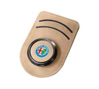 ZhMG63 Auto Porta Occhiali per Alfa Romeo 159 147 156 166 Giulietta Giulia Mito Spider,Porta Occhiali Auto AntiGraffio.,A-Beige