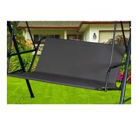 ZHMIZHAM Coprisedile da Giardino per Dondolo, Copriseduta di Ricambio per Dondolo da Giardino, Coprisedili per Altalena da Giardino Tessuto Oxford 600D (115 * 48 * 48cm,Schwarz)
