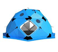 ZHNANDAMAI Ice Fishing Tents Insulated - 4 Sided Ice Fishing Shelter Ice House for 2-10 Persons, Portable Pop-Up Ice Shanty Shack with Stove Jack, Thickened Winter Fishing Hut