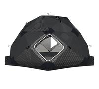 ZHNANDAMAI Ice Fishing Tents Insulated - 4 Sided Ice Fishing Shelter Ice House for 2-10 Persons, Portable Pop-Up Ice Shanty Shack with Stove Jack, Thickened Winter Fishing Hut