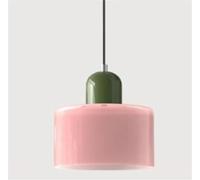 ZHNPJE Lampada a Sospensione Moderna Art Déco - Lampada a Sospensione Macaron per Soggiorno, Camera da Letto, Cucina, Ristorante e Bar (Rosa 2)