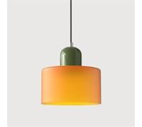 ZHNPJE Lampada a Sospensione Moderna Art Déco - Lampada a Sospensione Macaron per Soggiorno, Camera da Letto, Cucina, Ristorante e Bar (Arancione 5)