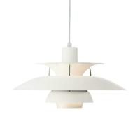 ZHNPJE Lampada a Sospensione PH5 con Lampadina, lampadario Moderno Bianco Danese Lampada a Sospensione PH, Illuminazione da soffitto UFO Minimalista per Soggiorno, Sala da Pranzo, Cucina, Ristorante