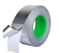 ZHome Nastro in alluminio resistente alle alte temperature, 19,8 m, per riparazioni elettriche, per schermatura EMI, sfiato dell'asciugatrice, canalizzazioni, unità AC, scaldabagno 25 mm