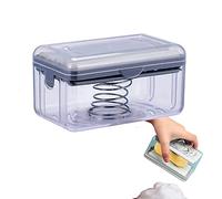 ZHome Portasapone schiumogeno multifunzionale/Portasapone portatile 2 in 1 con rullo in spugna e fori di scarico per il bagno cucina piano di lavoro #2