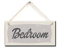 zhongfei Elegante Cartello Appeso - Camera da Letto Funzionale Porta Interna Sign (5 "x 10")