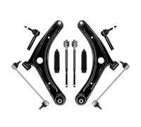 ZHONGJIA Kit di Collegamento Finale del Braccio di Controllo Inferiore Anteriore Svenubee da 10 Pezzi Compatibile con J-eep Compass Patriot Compatibile con D-Odge Caliber 2007 2008 2009 2010-2017