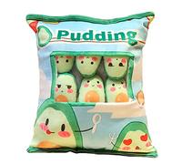 Zhongkaihua, 1 cuscino a forma di busta di snack con all’interno mini orsacchiotti di peluche in stile Kawaii, per ragazzi
