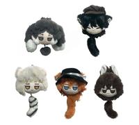 Zhongkaihua 10CM Dazai Osamu Peluche Ciondolo Nakajima Atsushi Figura Cuscino Anime Cuscino Ripieno PP Cotone Portachiavi Borsa Auto Decorazione Della Casa Ciondolo per i Fan
