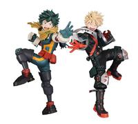 Zhongkaihua 2 figure di anime MHA Midoriya Izuku VS Katsuki Bakugou Action Figure Statue 16 cm Anime Model Collection Desktop Ornamento Regali