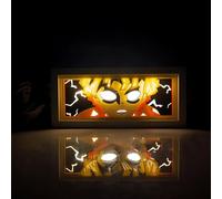 Zhongkaihua Agatsuma Zenitsu Carattere Anime 3D Sculture di Carta Scatola Luce 16 Colori Telecomando Touch LED Intaglio Carta Lampada da Tavolo Camera da Letto Lampada da Comodino