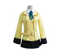 Zhongkaihua Anime CODE GEASS: Lelouch of the Rebellion Cosplay Costume C.C Cosplay JK Uniforme set completo include camicia, gonna a pieghe, giacca, cravatta, cintura