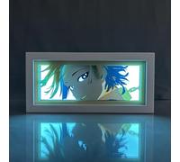 Zhongkaihua Anime Light Up Box Lampada Led Blocco Blu Luce Notte Carta Intaglio di carta, Arte Papercut Lampada Cornice Luce Desktop Camera Da Letto Decorazioni Regali
