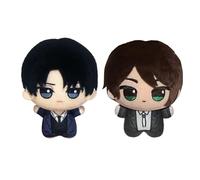 Zhongkaihua Anime Peluche Levi/Zoe Hans/Eren Jaeger Figura Morbido Farcito Ciondolo Anime Portachiavi Borsa Zaino Carino Pendenti Decorazioni Collezionismo Regali 10 CM