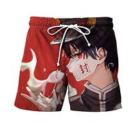 Zhongkaihua Anime Toilet-Bound Hanako-kun Yugi Anime Pantaloncini da spiaggia da uomo Costume da bagno 3D Stampa estiva Quick Dry Board Pantaloni corti, Tipo 6., M