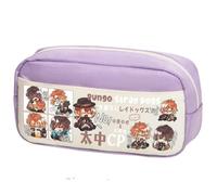 Zhongkaihua Astuccio in tela ispirato all'anime, ispirato agli anime, Nakajima, Atsushi, Dazai Osamu, spazioso ed elegante, regalo per il rientro a scuola per bambini, Tipo 9, 24cm x 12cm x 10cm