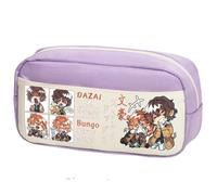 Zhongkaihua Astuccio in tela ispirato all'anime, ispirato agli anime, Nakajima, Atsushi, Dazai Osamu, spazioso ed elegante, regalo per il rientro a scuola per bambini, Tipo 12., 24cm x 12cm x 10cm