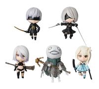 Zhongkaihua Automata 2B/9S/A2 Figure Q Ver. Modello Action Figure Cake Toppers Cute Anime Mini Figurine Set da 5 pezzi, 10 cm
