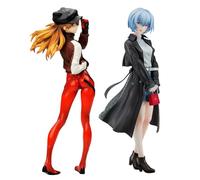 Zhongkaihua Ayanami Rei Asuka Langley Soryu Figura - 22 cm Action Figurine Anime Periphery PVC Statua Computer Scrivania Ornamento Decorazione Regalo per i Fan