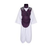 Zhongkaihua Choso - Costume per cosplay, stile street style, pantaloni hip-hop, abbigliamento da yoga, abbigliamento casual, per tutti i giorni, colore bianco, per Halloween e giochi di ruolo, set