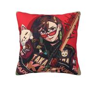 Zhongkaihua Dan Da Dan Federa 45 x 45 cm, stampa 3D Dan Da Dan Merch, federa quadrata per cuscino per camera da letto, divano, ufficio (cuscino non incluso)